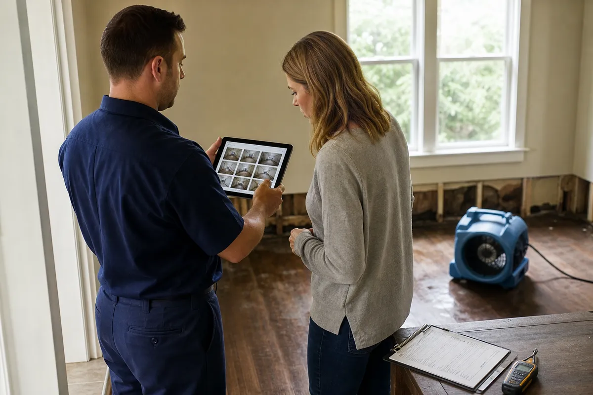 Insurance claim documentation for Astoria property restoration